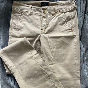 Boot cut tan khakis